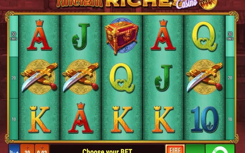 Ancient Riches Casino Red Hot Firepot